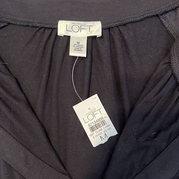 NWT Ann Taylor Loft size M tie front cropped puffy sleeve jacket - Picture 4 of 9